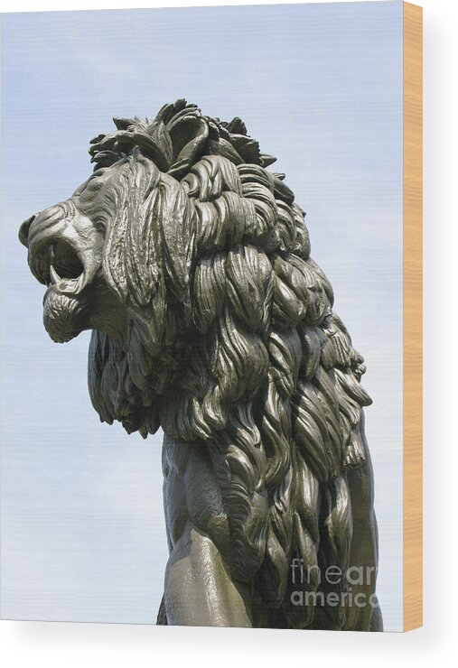 Statue Wood Print featuring the photograph Mostly Mane by Ann Horn