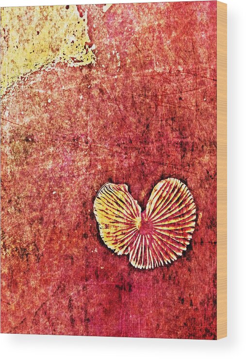 Texture Wood Print featuring the digital art Nature Abstract 4 by Maria Huntley