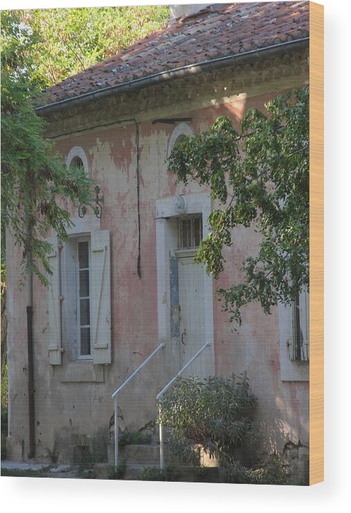 French Countryside Wood Print featuring the photograph Old French Building by Penelope Aiello
