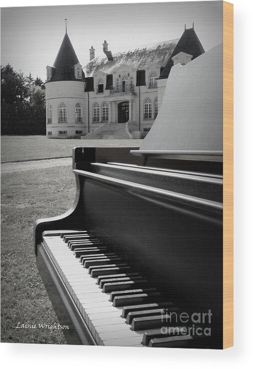 Piano Wood Print featuring the photograph Play Me a Tune by Lainie Wrightson
