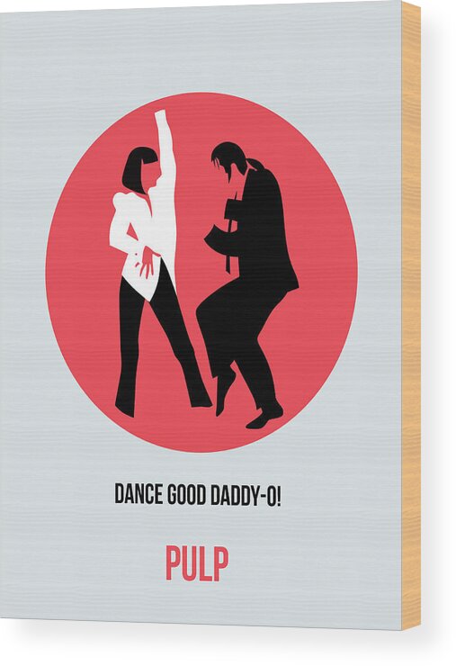  Wood Print featuring the painting Pulp Fiction Poster 5 by Naxart Studio