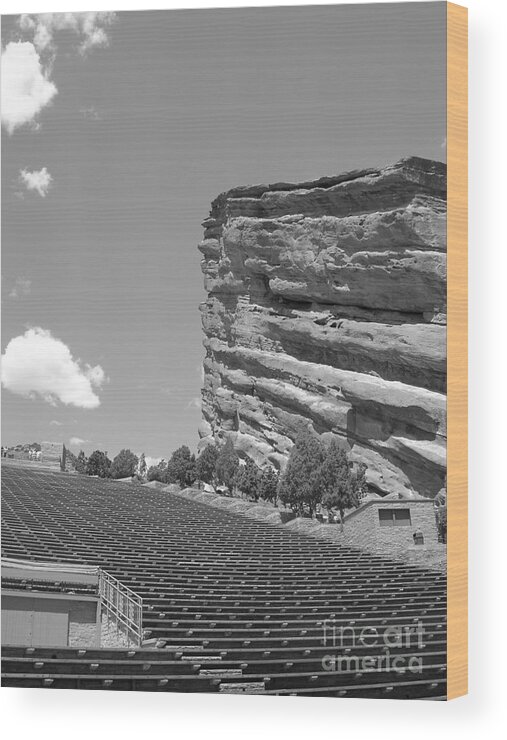 Red Rocks Wood Print featuring the photograph Red Rocks by Barbara Bardzik