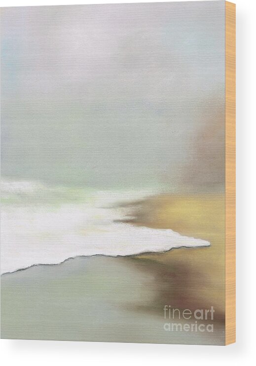 Fog Wood Print featuring the painting Rising Tides by Frances Marino