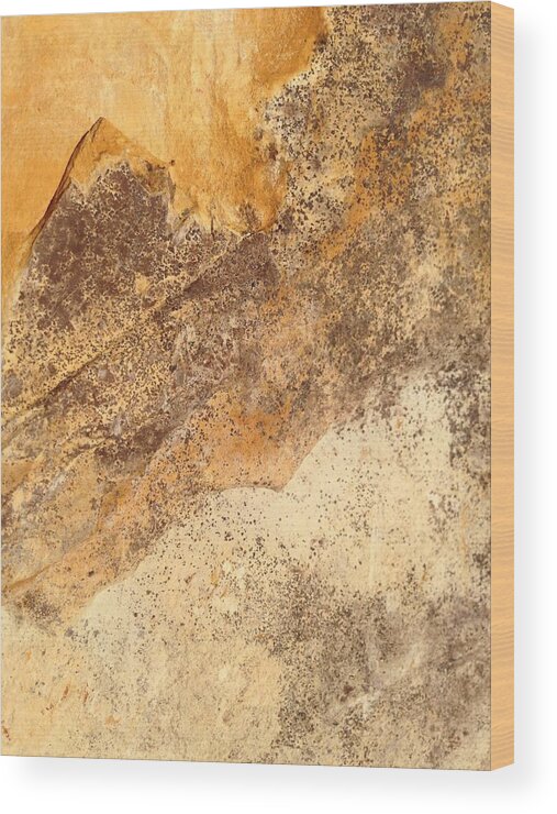 Rock Wood Print featuring the photograph Rockscape 7 by Linda Bailey