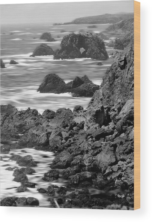 Pacific Ocean Wood Print featuring the photograph Rocky West Coast by Mike McGlothlen