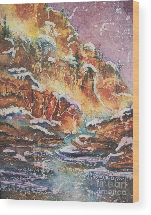 Arizona Wood Print featuring the painting Sedona Magic by Carol Losinski Naylor