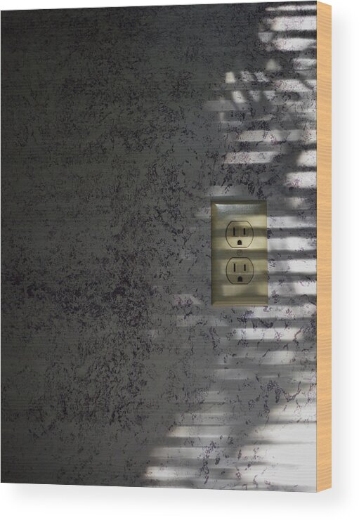 Shadow Wood Print featuring the photograph Shadow 1 by Jeffrey Platt