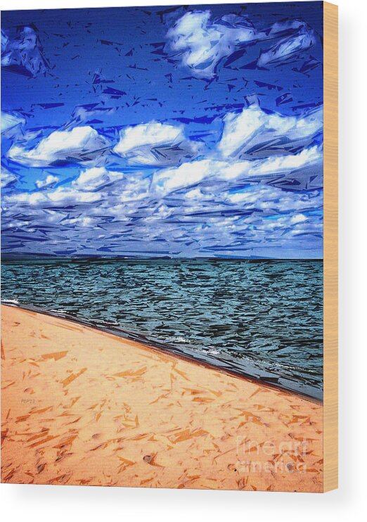 Lake Superior Wood Print featuring the photograph Shores of Lake Superior by Phil Perkins