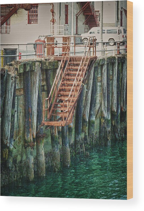 Stairs To Nowhere Wood Print featuring the photograph Stairway To by Jessica Levant