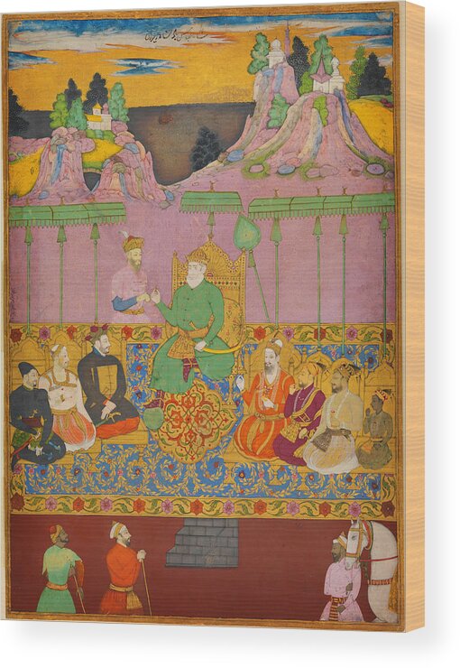 Ottoman Wood Print featuring the painting The House of Bijapur by Celestial Images