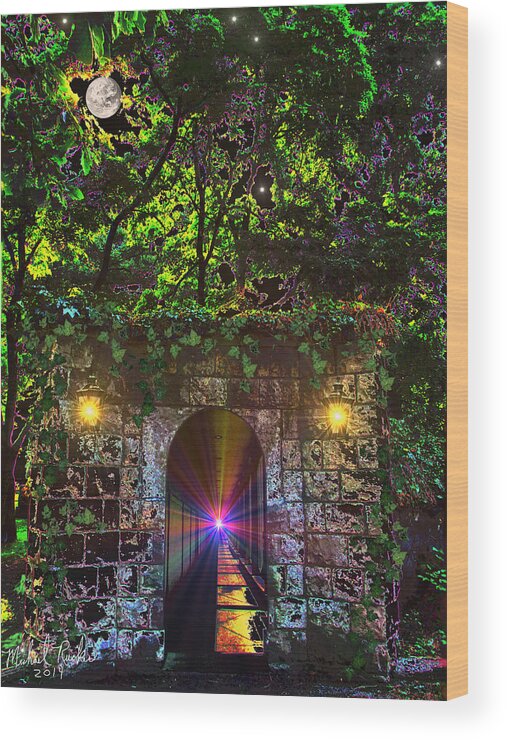 Forest Wood Print featuring the photograph The Passageway by Michael Rucker