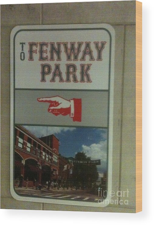 Boston Red Sox Wood Print featuring the photograph To Fenway Park by WaLdEmAr BoRrErO