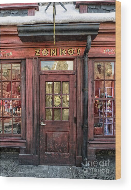 Florida Wood Print featuring the photograph Zonkos Joke Shop Hogsmeade by Edward Fielding