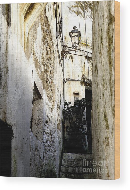  Amalfi Wood Print featuring the photograph Amalfi Street by Tatyana Searcy