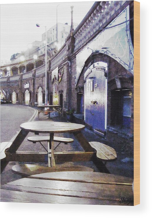 Ramsgate Wood Print featuring the photograph Blurry Pier by Laura Hol Art