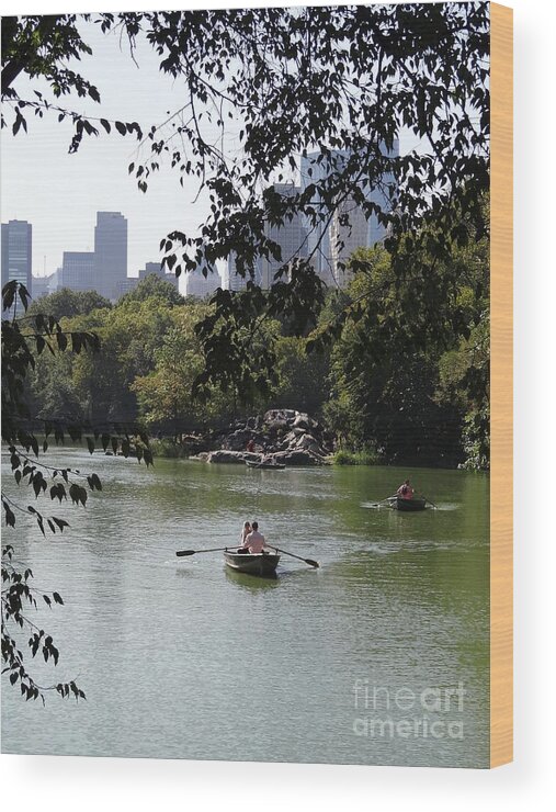 Central Park Wood Print featuring the photograph Central Park 39 by Padamvir Singh