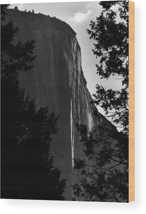El Cap Wood Print featuring the photograph El Cap by Steve Parr
