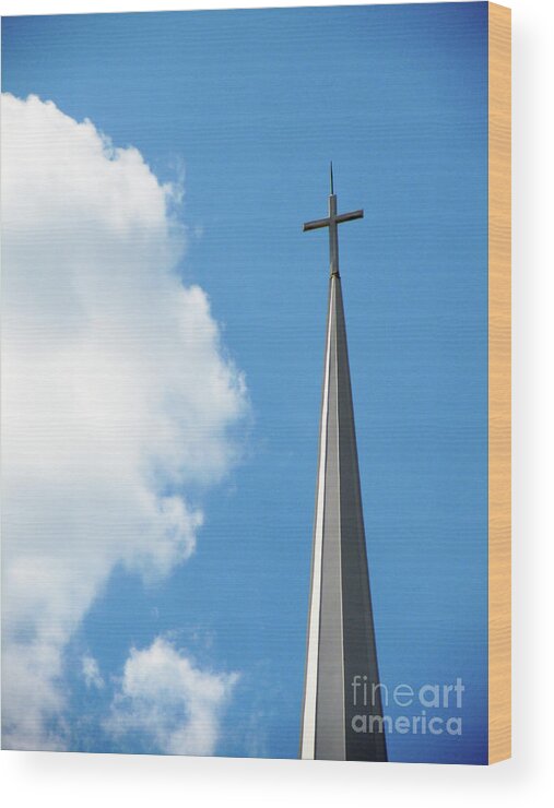 Churches Wood Print featuring the photograph Get The Point by Joy Tudor