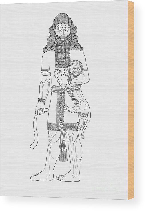 History Wood Print featuring the photograph Gilgamesh, King Of Uruk by Photo Researchers
