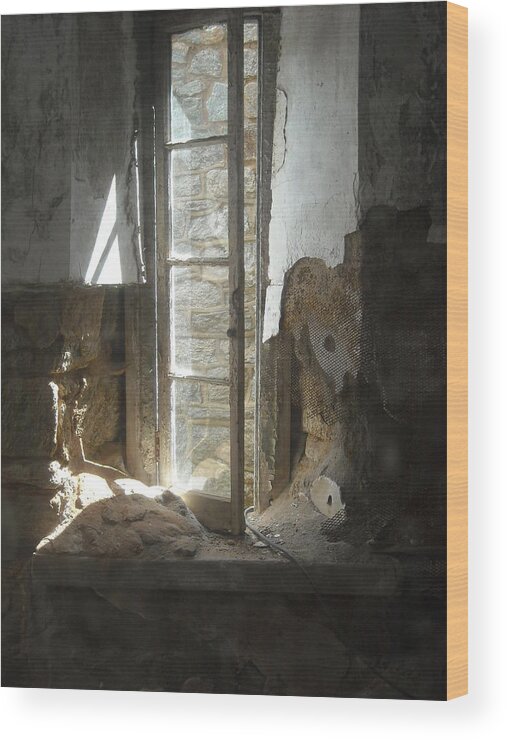 Ennis Wood Print featuring the photograph Interior Window by Christophe Ennis