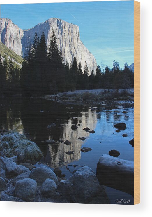 Yosemite Wood Print featuring the photograph Morning Sunlight On El Cap by Heidi Smith