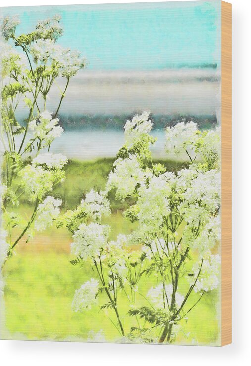 Pegwell Wood Print featuring the digital art On the Mudflats of Pegwell Bay by Steve Taylor
