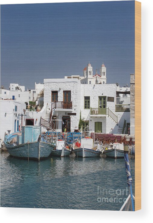 Aegean Wood Print featuring the photograph Paros by Jane Rix