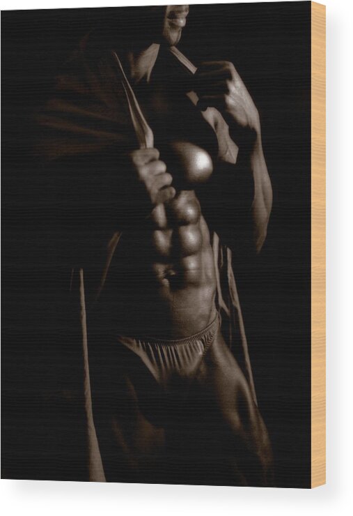 Muscle Wood Print featuring the photograph Photo 23 by Bombelkie - Marcin and Dawid Witukiewicz