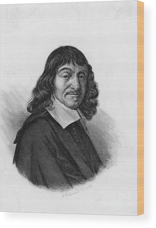 People Wood Print featuring the photograph Rene Descartes, French Polymath by Science Source