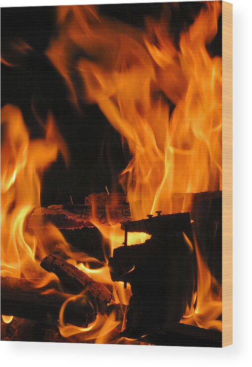 Fire Wood Print featuring the photograph The Spaces Between by Azthet Photography