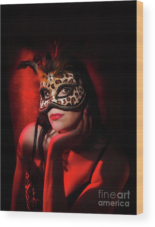 Dorothy Lee Photography. Photography Wood Print featuring the photograph Masquerade #1 by Dorothy Lee