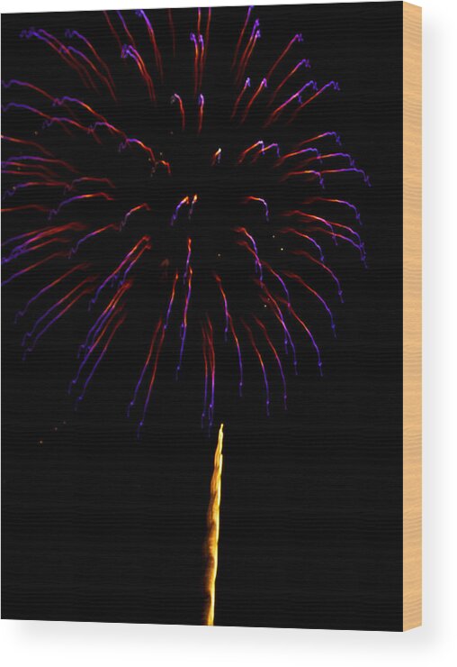 Fireworks Wood Print featuring the photograph 4th of July #2 by Bill Barber