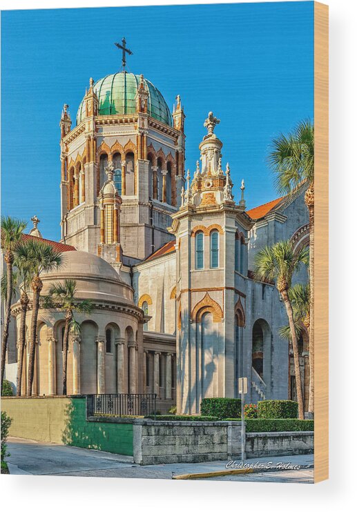 Structure Wood Print featuring the photograph Flagler Memorial Presbyterian Church 3 by Christopher Holmes