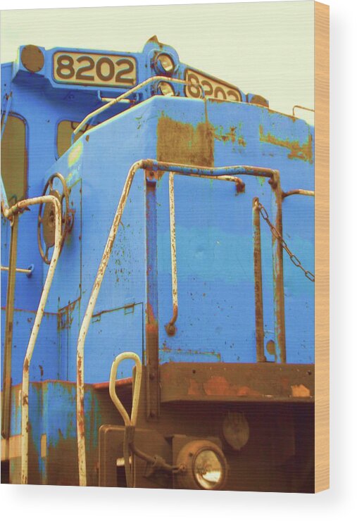 Train Wood Print featuring the photograph 8202 by Susan Carella