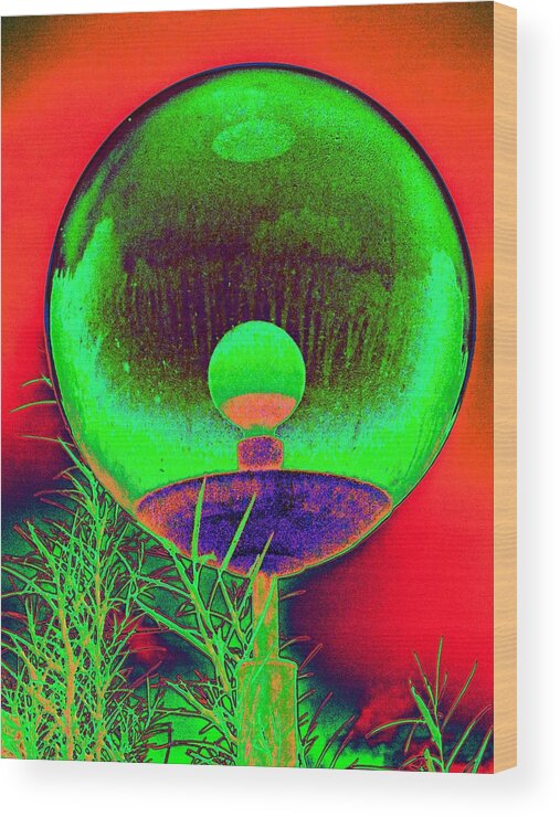 Orb Wood Print featuring the photograph Alien Orb by Richard Henne