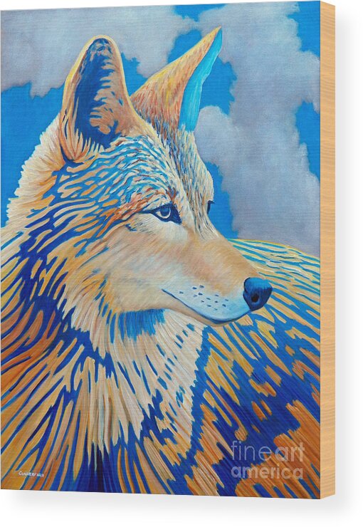 Coyote Wood Print featuring the painting All My Life by Brian Commerford
