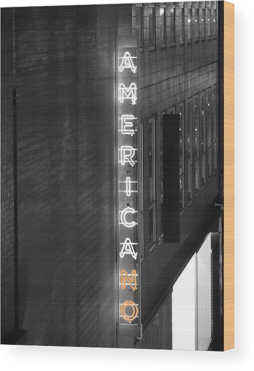 Richard Reeve Wood Print featuring the photograph America-no by Richard Reeve