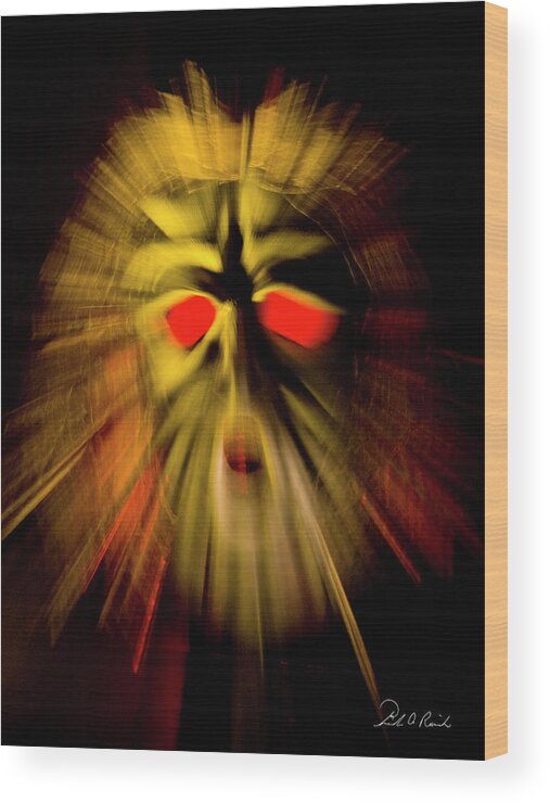 Color Wood Print featuring the photograph An Angry God by Frederic A Reinecke