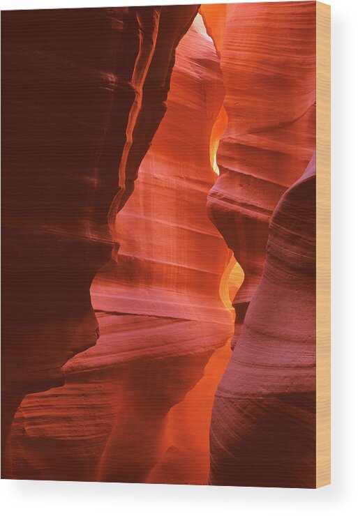 Antelope Canyon Wood Print featuring the photograph Antelope Canyon 1 by Johan Elzenga