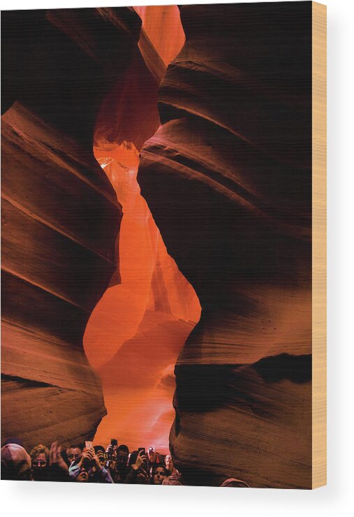 2017 Wood Print featuring the photograph Antelope Canyon IV by George Harth