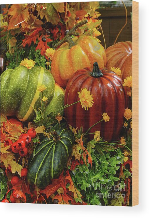 Autumn Wood Print featuring the photograph Autumn Grouping by Jennifer White