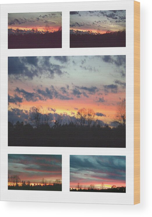 Skies Wood Print featuring the photograph Awaitng Dust by Robin Coaker