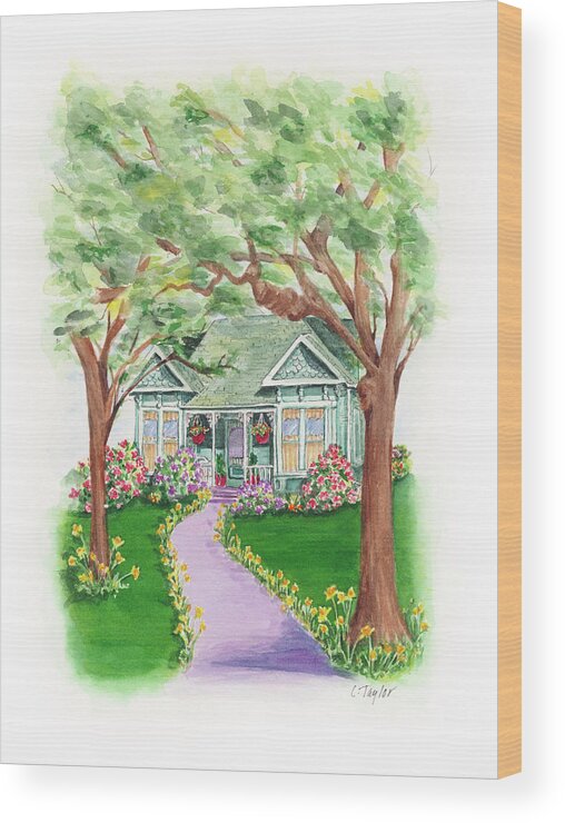 Ashland Wood Print featuring the painting B Street by Lori Taylor