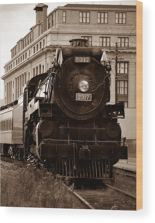 Canadian Pacific Railway Wood Print featuring the photograph Big Boy... by Arthur Miller