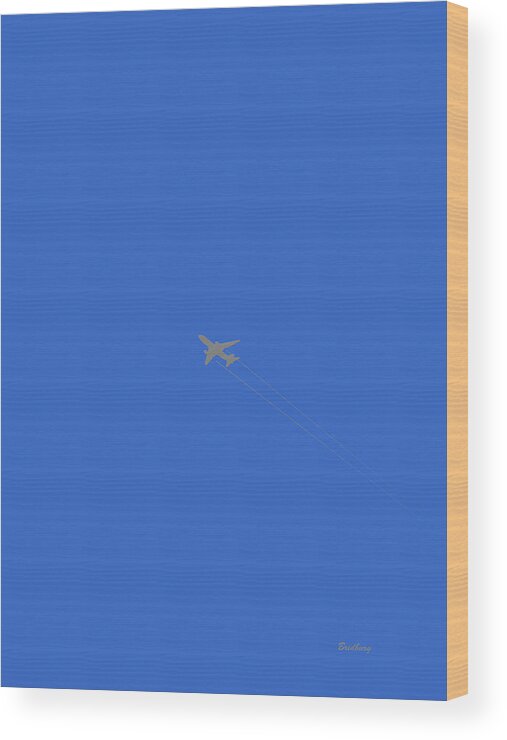 Postmodernism Wood Print featuring the digital art Blue Skies at Noon by David Bridburg