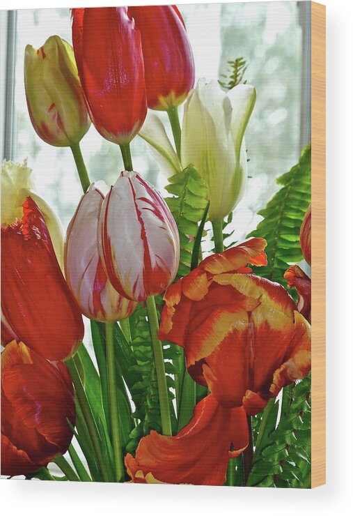 Flowers Wood Print featuring the photograph Bright Bouquet by Diana Hatcher