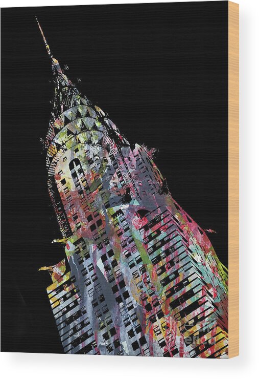 Mugshot Wood Print featuring the photograph Chrysler Building - Doc Braham - All Rights Reserved by Doc Braham