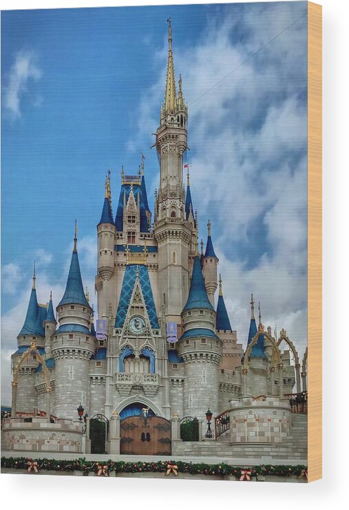 Castle Wood Print featuring the photograph Cinderella Castle by Chris Montcalmo