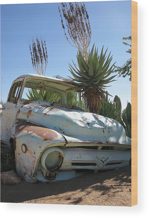 Rusty Truck Wood Print featuring the photograph Claimed by the Desert by Doug Matthews