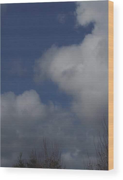 Clouds Wood Print featuring the photograph Cumulus 3 by Richard Thomas